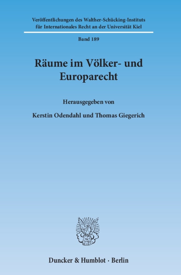 Cover Räume im Völker- und Europarecht