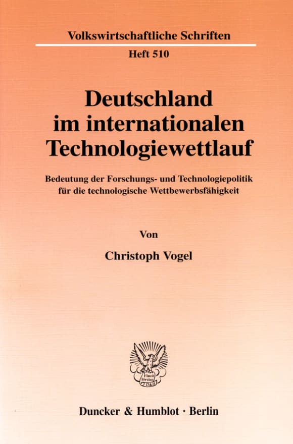 Cover Deutschland im internationalen Technologiewettlauf