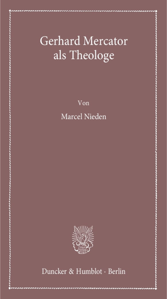 Cover Gerhard Mercator als Theologe