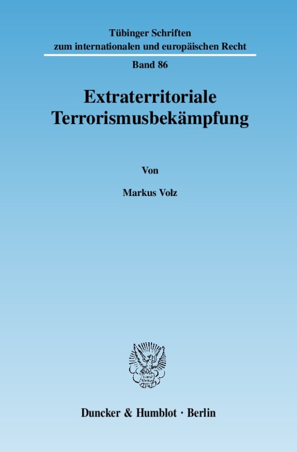 Cover Extraterritoriale Terrorismusbekämpfung