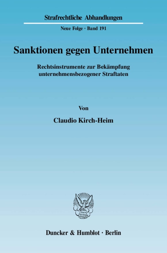 Cover Sanktionen gegen Unternehmen