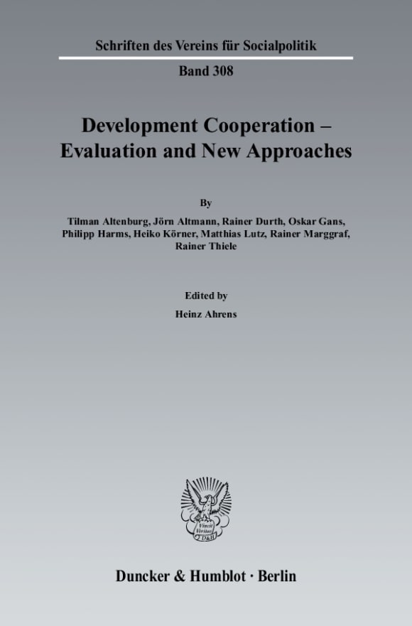 Cover Development Cooperation - Evaluation and New Approaches