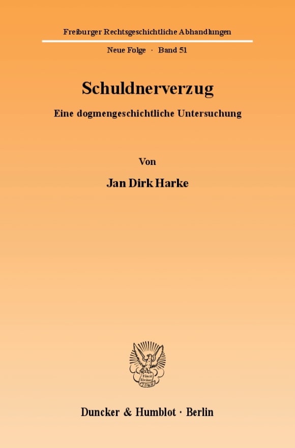 Cover Schuldnerverzug