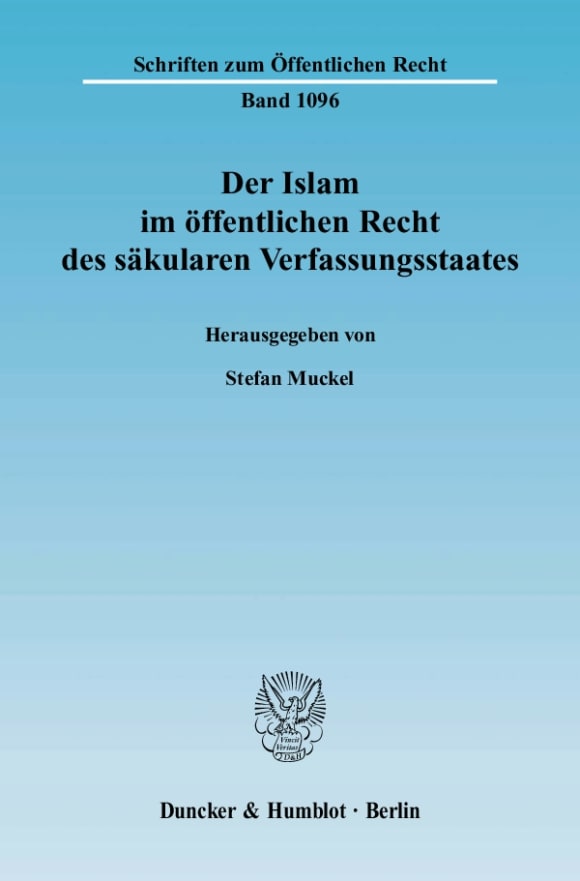 Cover Der Islam im öffentlichen Recht des säkularen Verfassungsstaates