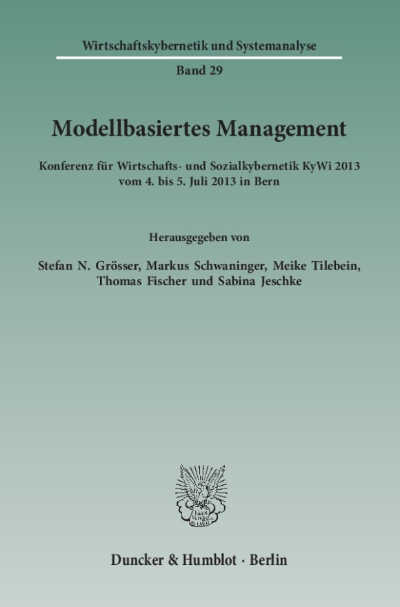 Cover Modellbasiertes Management