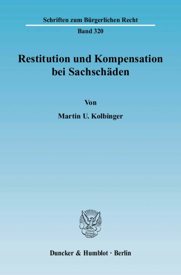 Cover Restitution und Kompensation bei Sachschäden