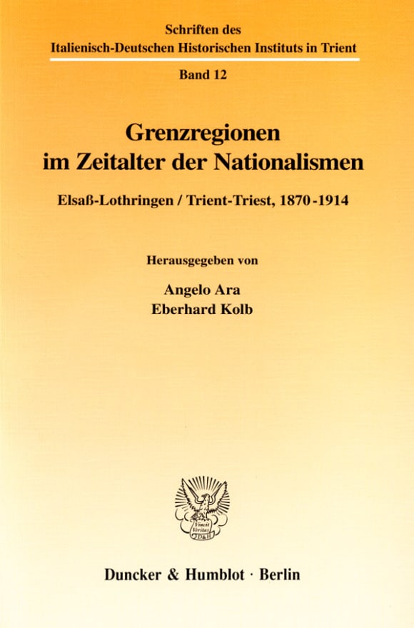 Cover Grenzregionen im Zeitalter der Nationalismen