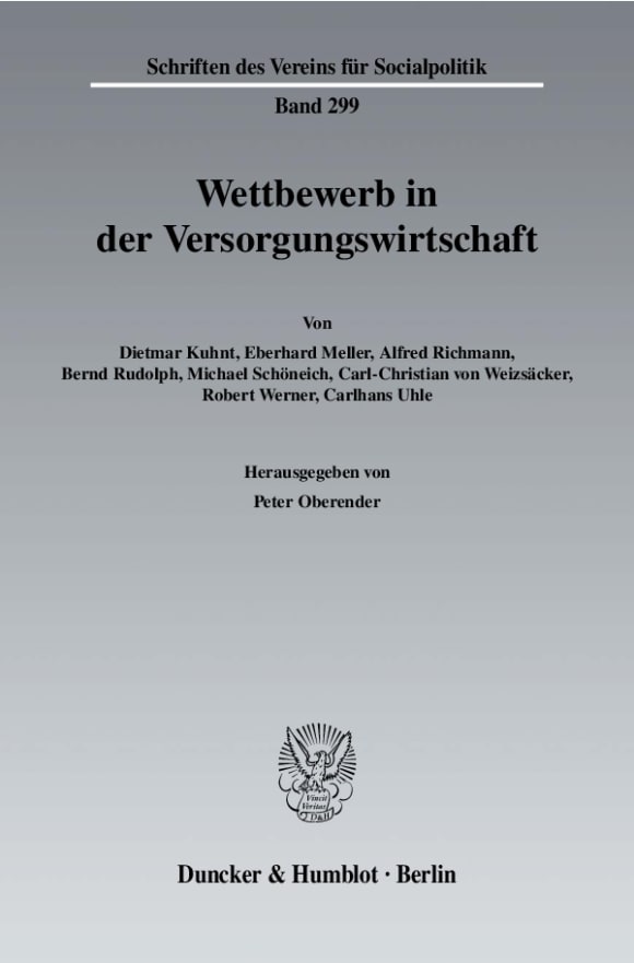 Cover Wettbewerb in der Versorgungswirtschaft