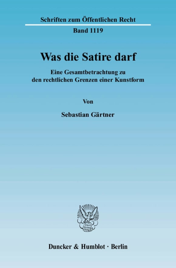 Cover Was die Satire darf