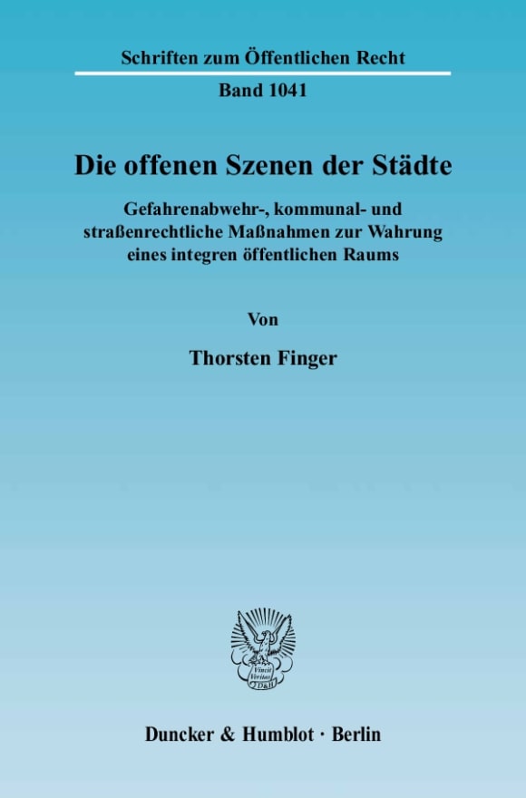 Cover Die offenen Szenen der Städte