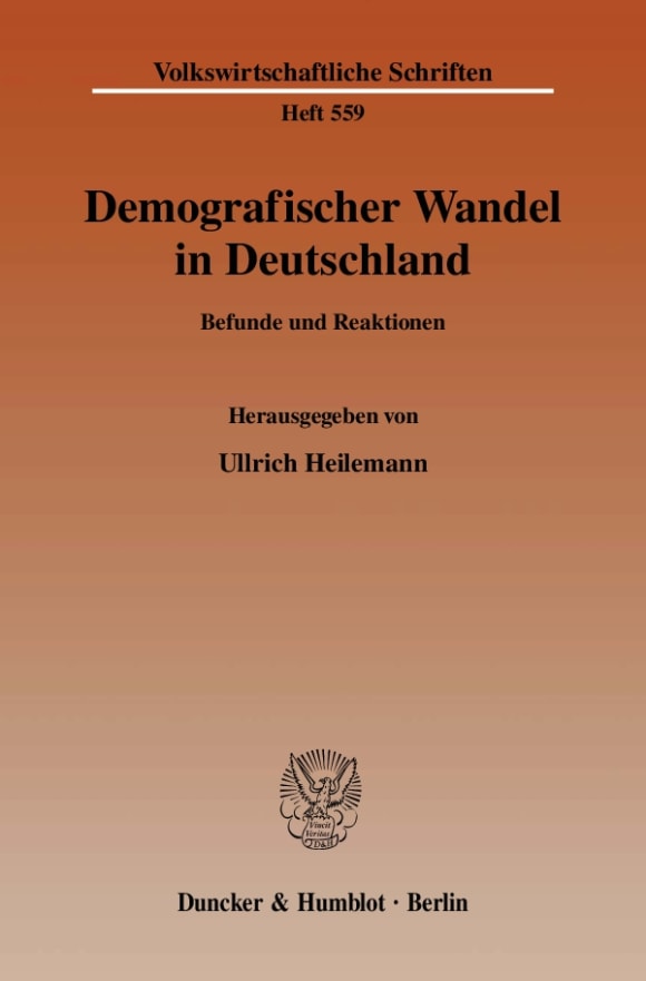 Cover Demografischer Wandel in Deutschland