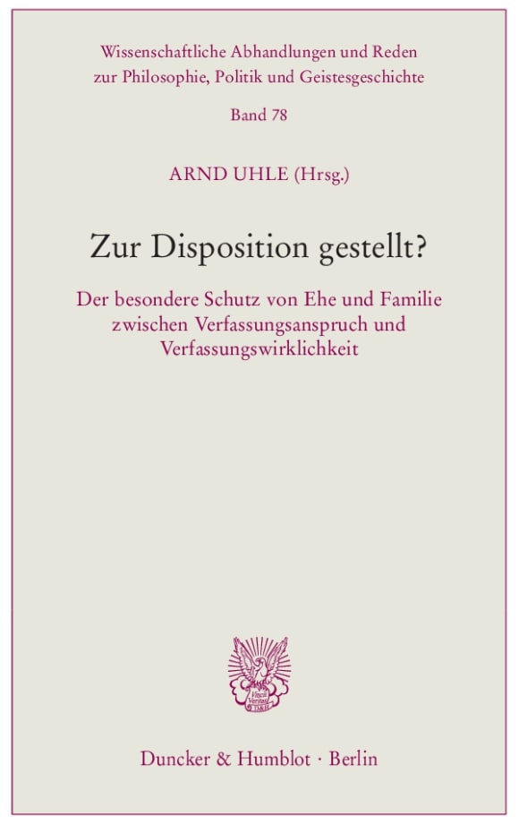 Cover Zur Disposition gestellt?