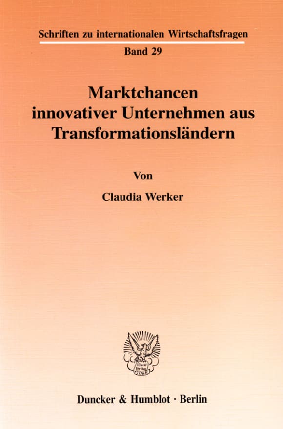 Cover Marktchancen innovativer Unternehmen aus Transformationsländern