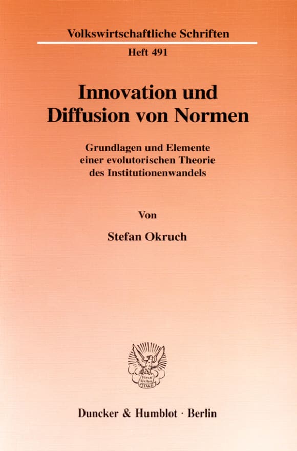 Cover Innovation und Diffusion von Normen