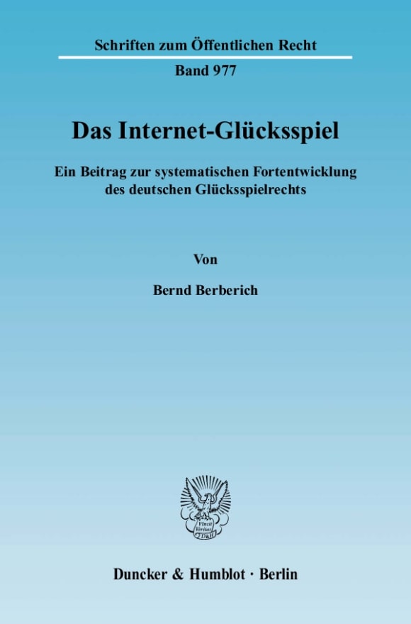 Cover Das Internet-Glücksspiel