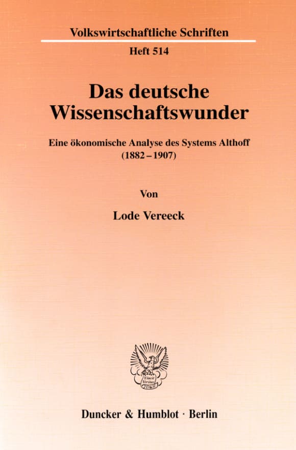 Cover Das deutsche Wissenschaftswunder