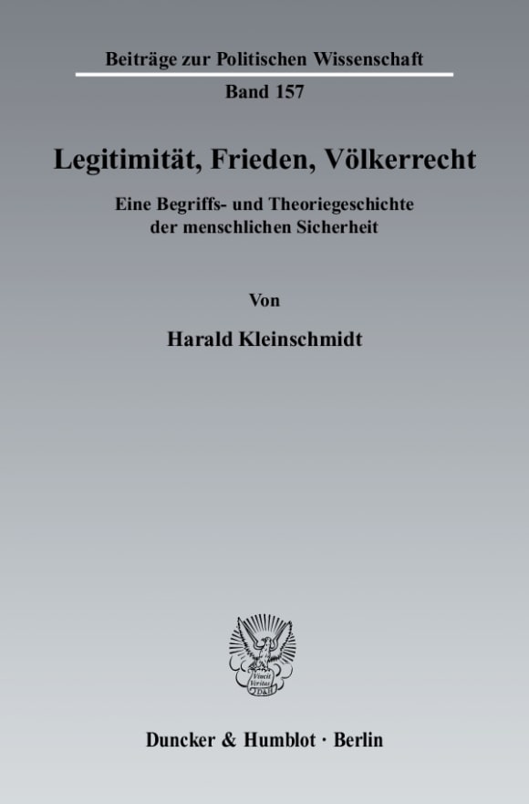 Cover Legitimität, Frieden, Völkerrecht