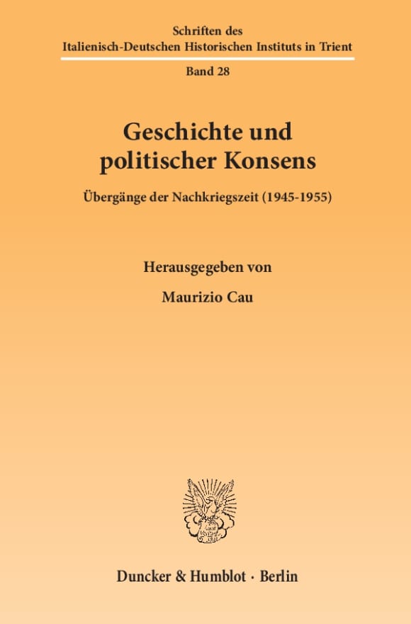 Cover Geschichte und politischer Konsens