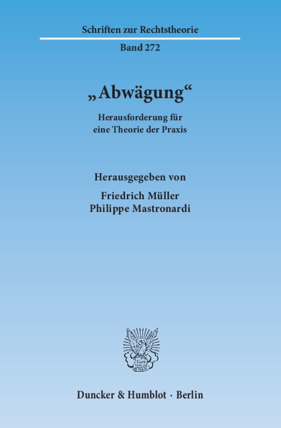 Cover »Abwägung«