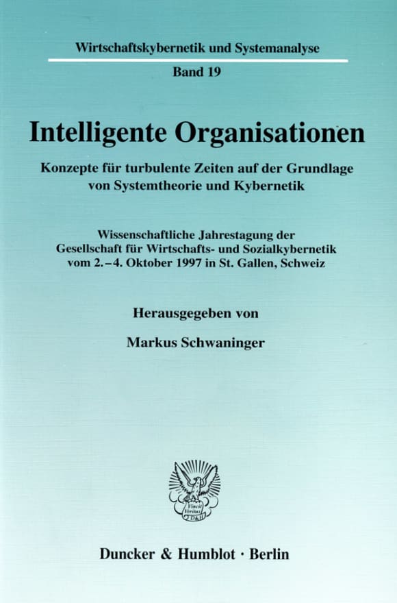 Cover Intelligente Organisationen