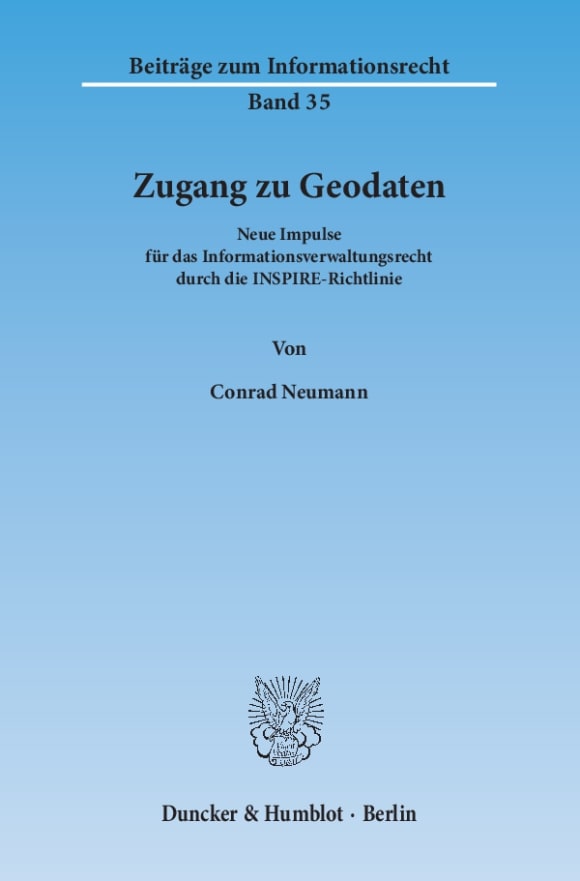 Cover Zugang zu Geodaten