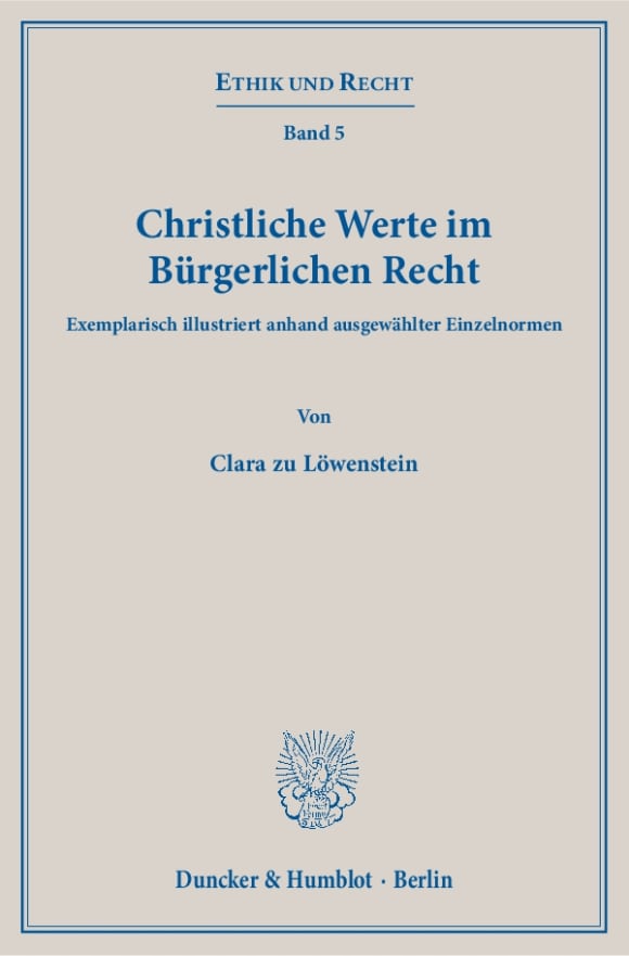 Cover Christliche Werte im Bürgerlichen Recht