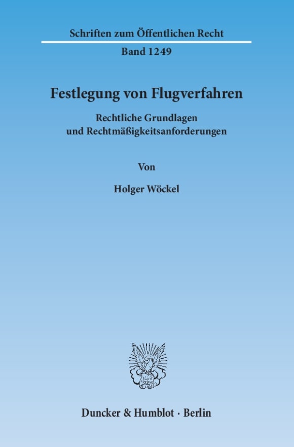 Cover Festlegung von Flugverfahren