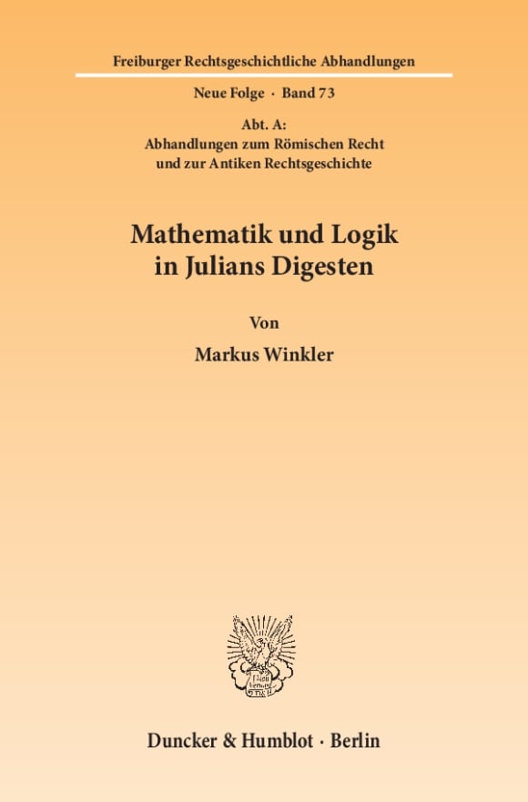 Cover Mathematik und Logik in Julians Digesten