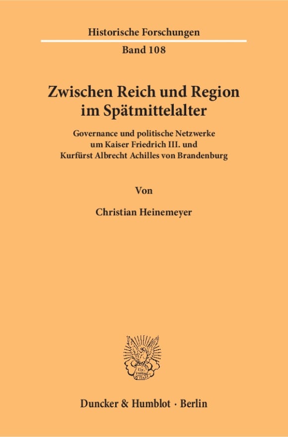 Cover Zwischen Reich und Region im Spätmittelalter