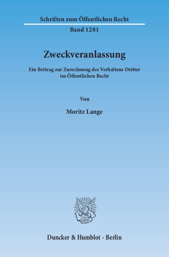 Cover Zweckveranlassung