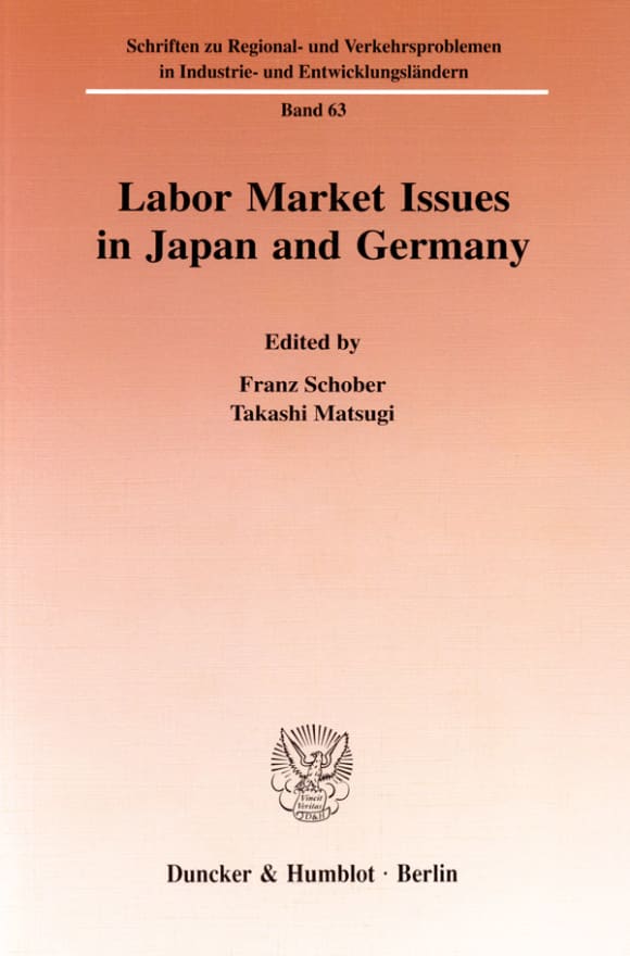 Cover Labor Market Issues in Japan and Germany