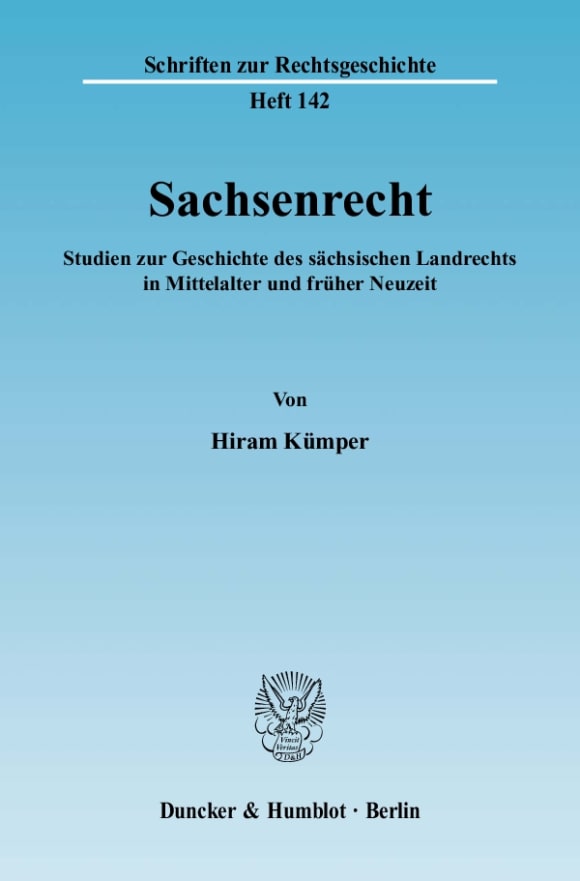 Cover Sachsenrecht