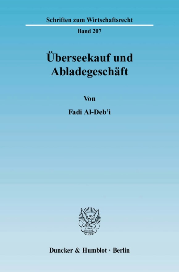 Cover Überseekauf und Abladegeschäft