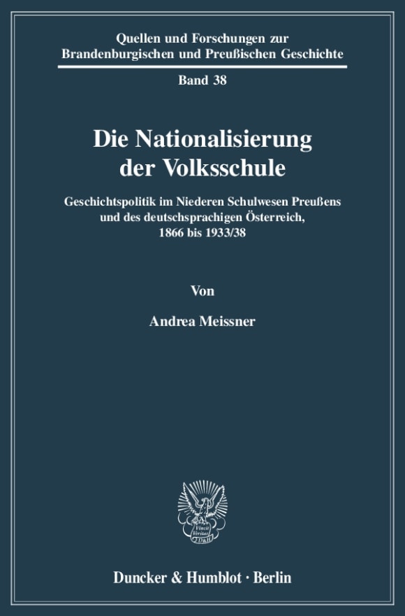 Cover Die Nationalisierung der Volksschule