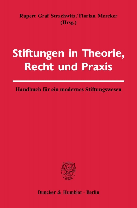 Cover Stiftungen in Theorie, Recht und Praxis