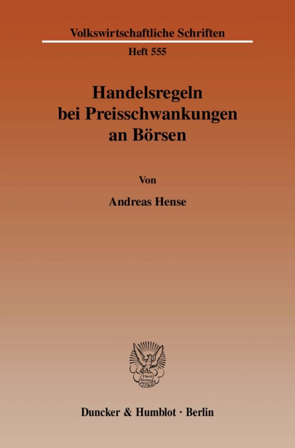 Cover Handelsregeln bei Preisschwankungen an Börsen