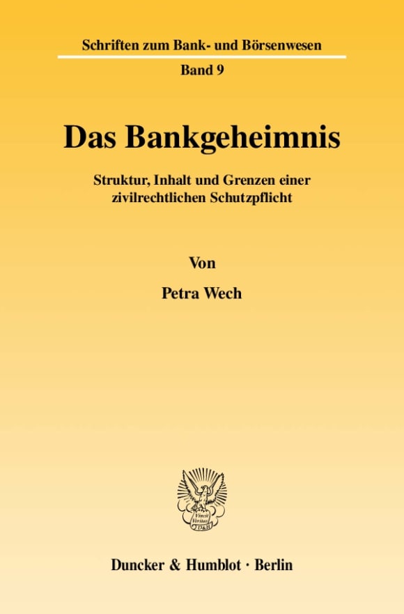 Cover Schriften zum Bank- und Börsenwesen (BB)