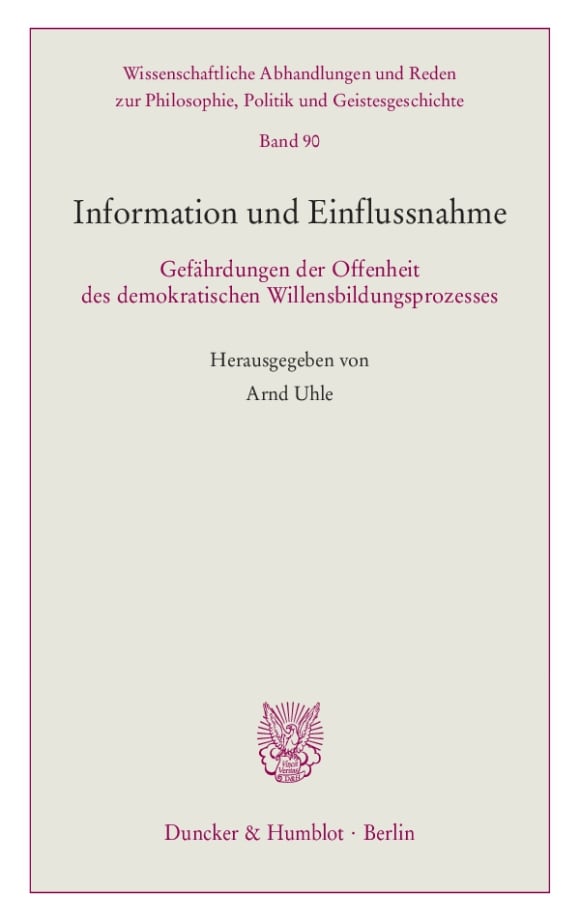 Cover Information und Einflussnahme