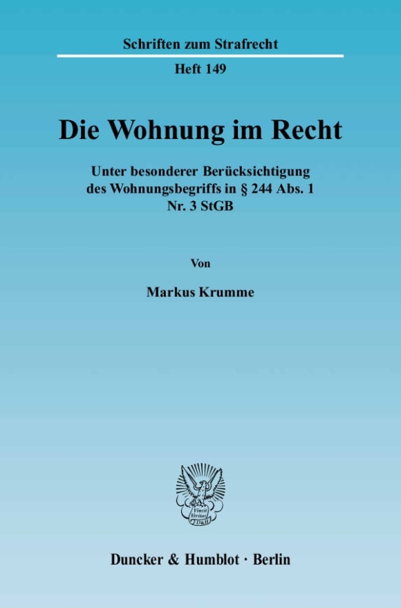 Cover Die Wohnung im Recht