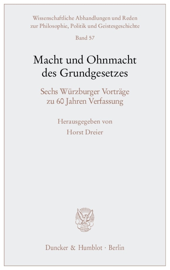 Cover Macht und Ohnmacht des Grundgesetzes