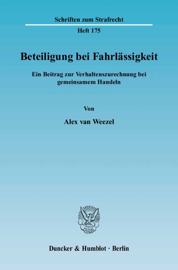 Cover Beteiligung bei Fahrlässigkeit