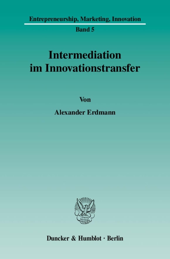 Cover Intermediation im Innovationstransfer