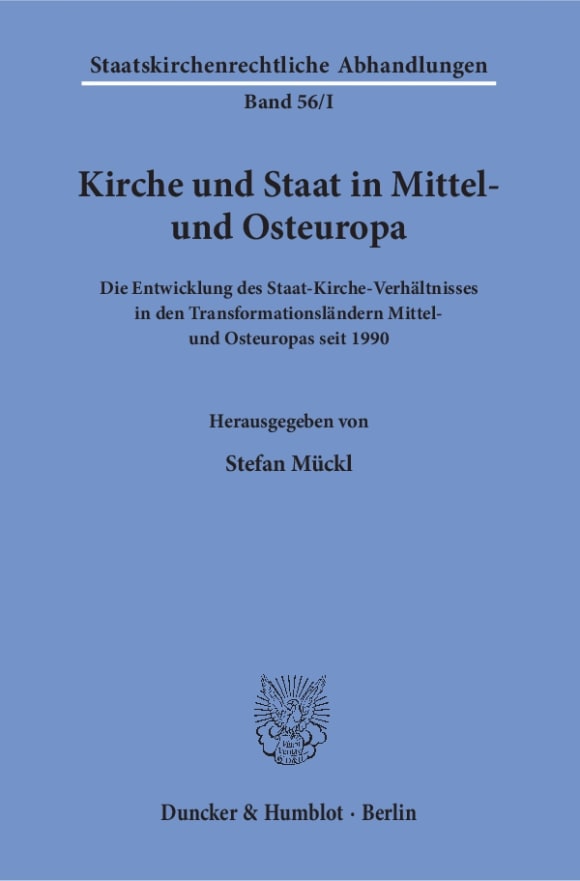 Cover Kirche und Staat in Mittel- und Osteuropa