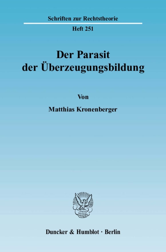 Cover Der Parasit der Überzeugungsbildung