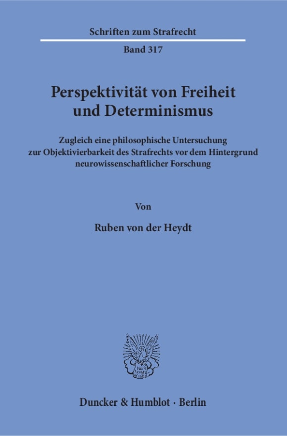 Cover Perspektivität von Freiheit und Determinismus