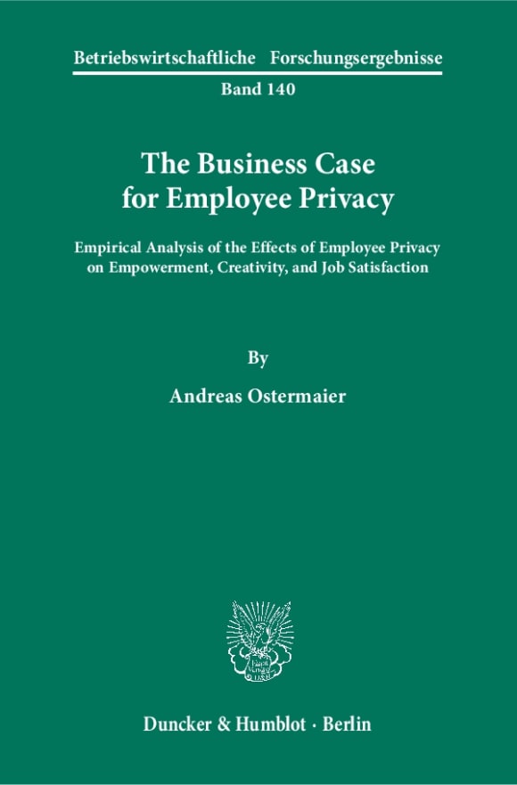 Cover The Business Case for Employee Privacy