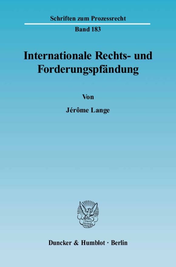 Cover Internationale Rechts- und Forderungspfändung