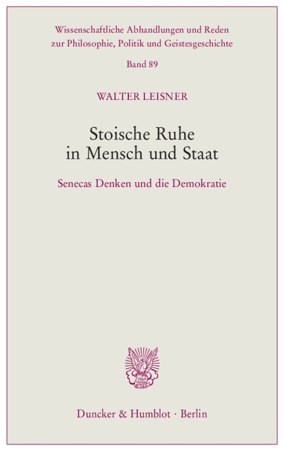 Cover Stoische Ruhe in Mensch und Staat