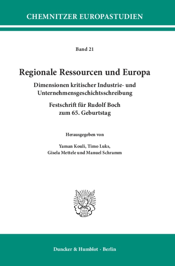 Cover Regionale Ressourcen und Europa