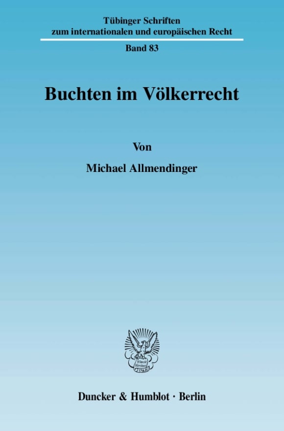 Cover Buchten im Völkerrecht